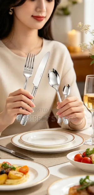 Sambonet FLAT 24 Pieces Luxury Cutlery Set Stainless Steel