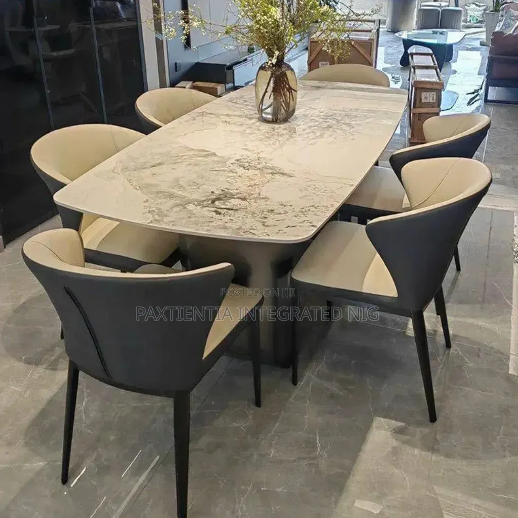 Marble Top Dining Set. (6 Seaters)