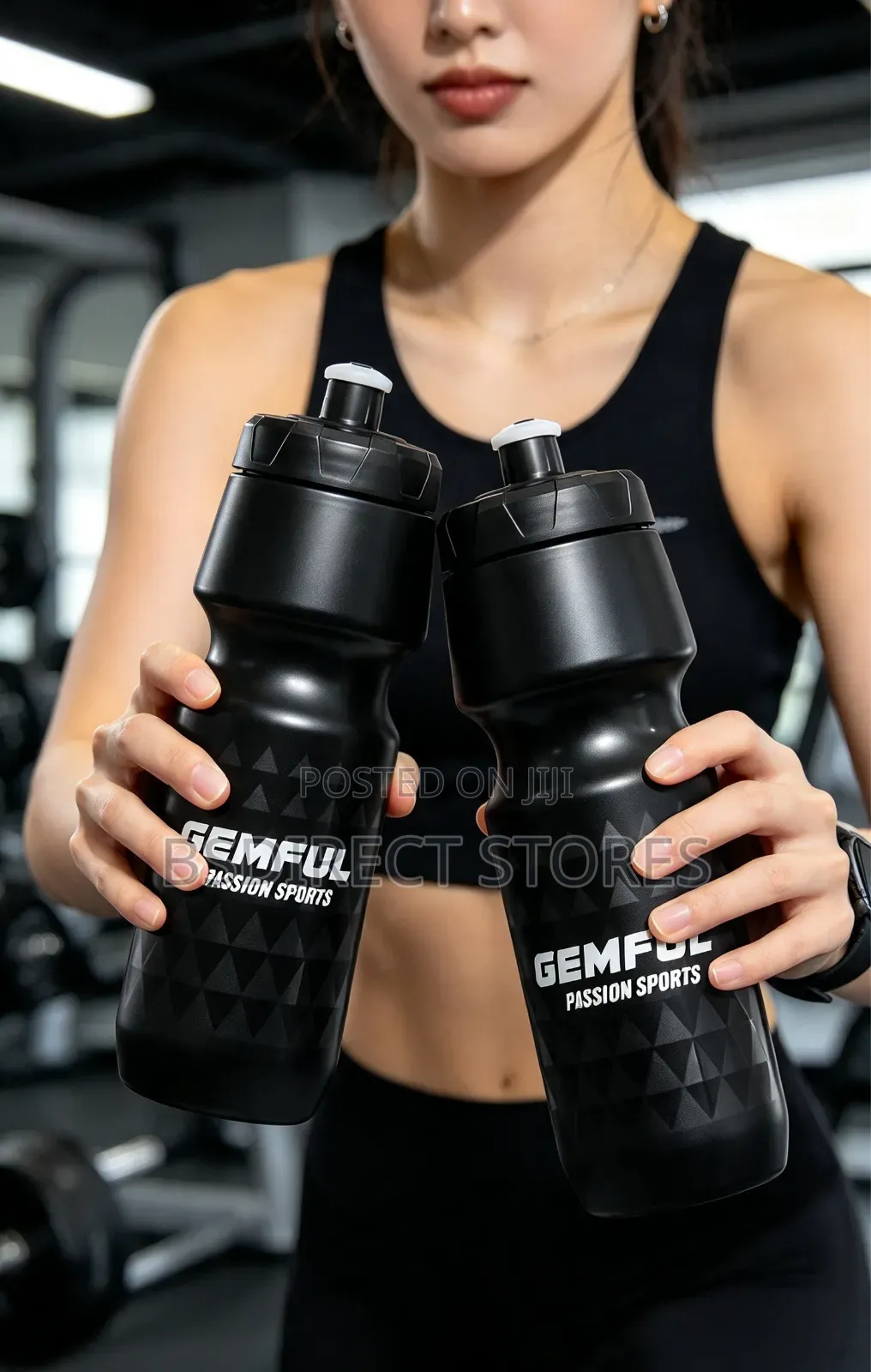 GEMFUL Bike Water Bottle With Cage (2 Bottles With 2 Holders
