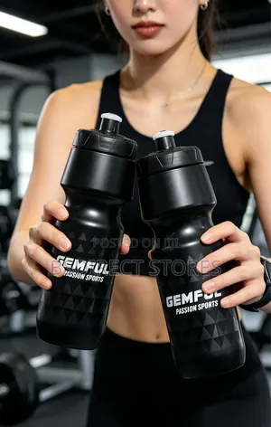 GEMFUL Bike Water Bottle With Cage (2 Bottles With 2 Holders