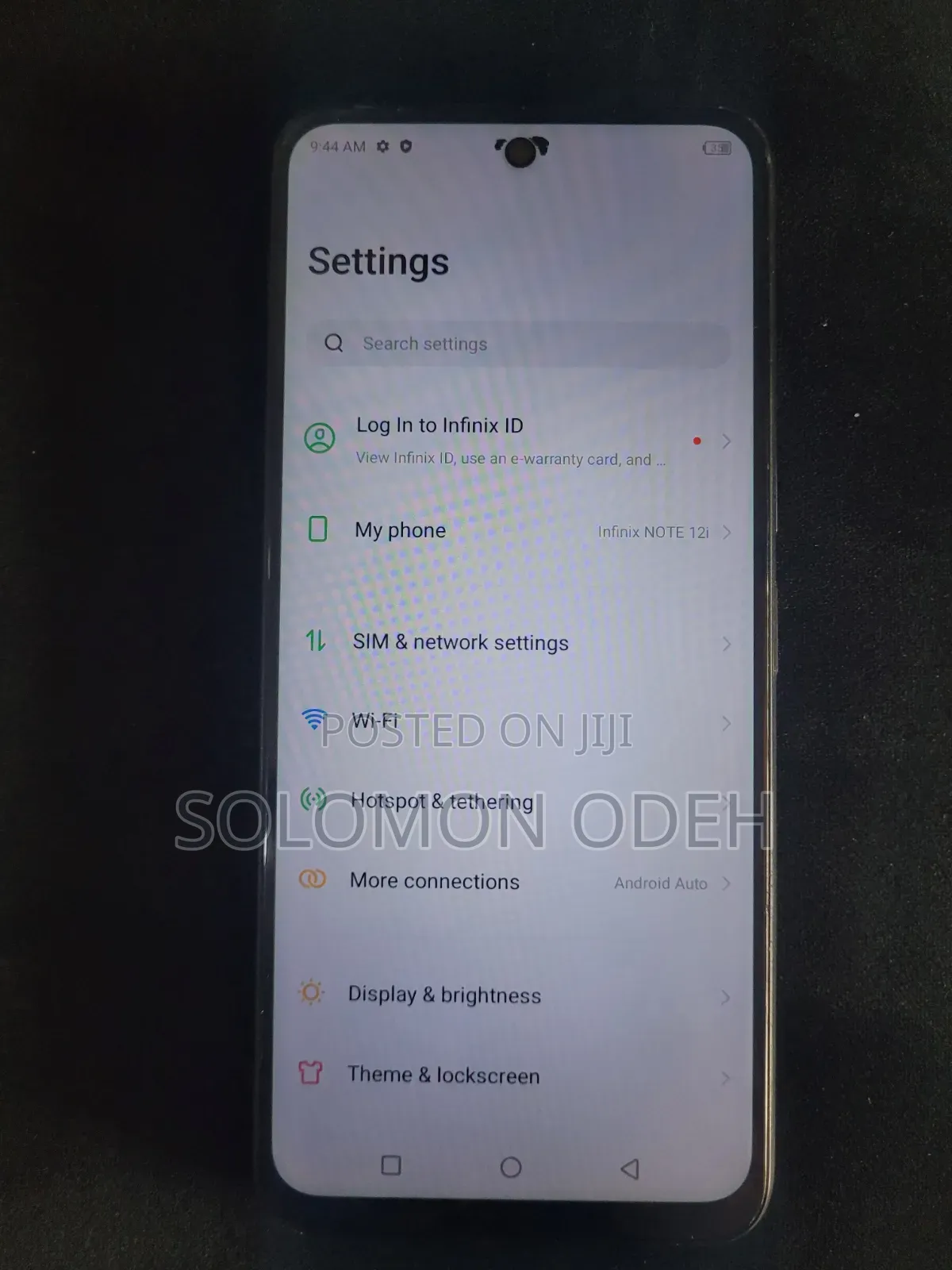 Infinix Note 12i 128 GB Black