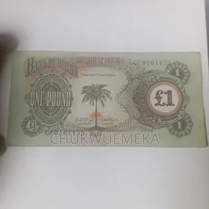Original Biafra £1 Banknote 1968 Rare Collectible