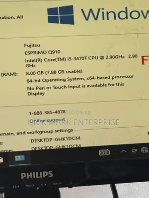 Desktop Computer Fujitsu Esprimo P957/E90+ 8GB Intel Core i5 SSD 128GB
