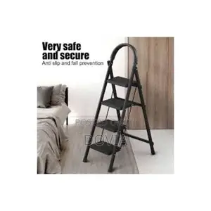 Black Elite Home Office Step Ladder (4, 5, & 6 Layers Available)