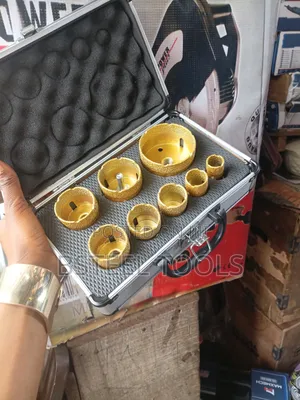9pcs Vacuum Brazed Diamond Hole Saw Core Drill Bit Set