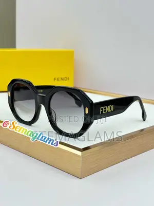 Fendi Fashion Square Frameless Cut Edge Women'S Decorative Glasses