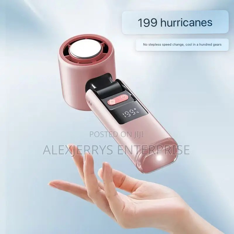 Portable Mini AC, Ice Cooling Fan With LED Touch Light & Rechargeable