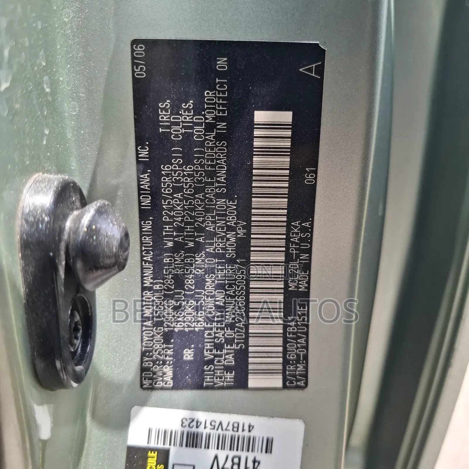 Toyota Sienna 2007 Green