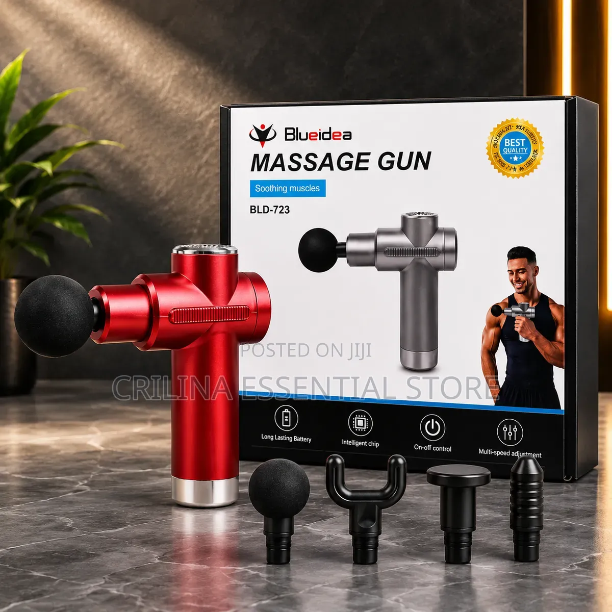 Blueidea Massage Gun (Model BLD-723) Deep Tissue Percussion Massager