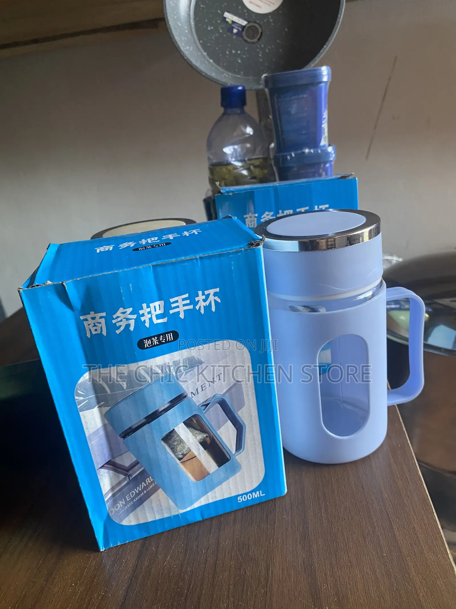 Double Layer Insulated Glass Office Mug