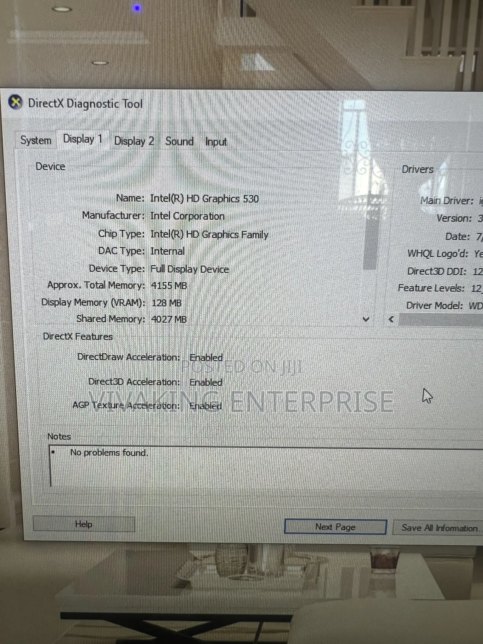 Desktop Computer HP Envy 8GB Intel Core i7 HDD 1T