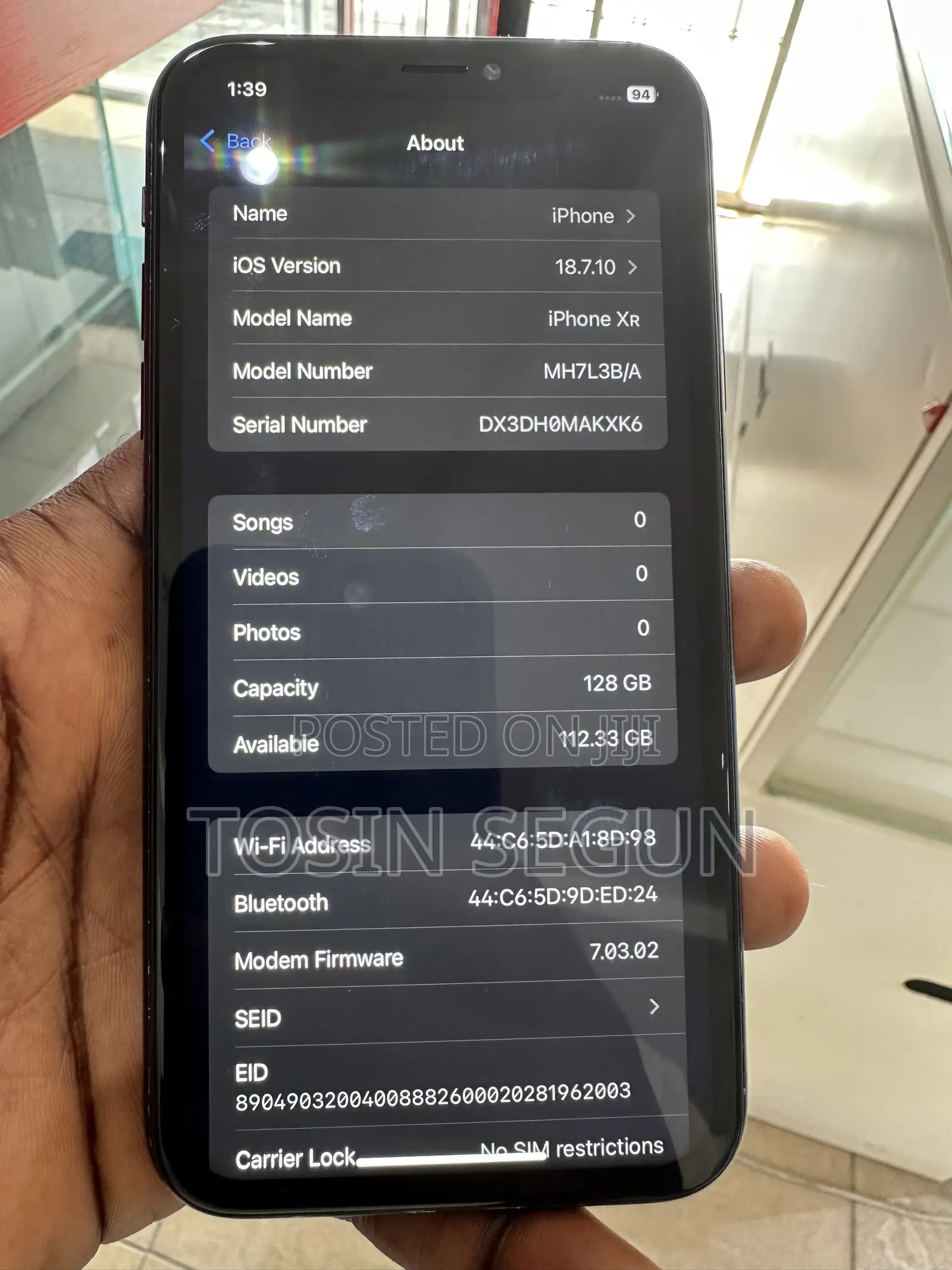 Apple iPhone XR 128 GB Black