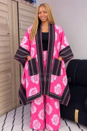 2pcs Ankara/Asooke Kimono Set