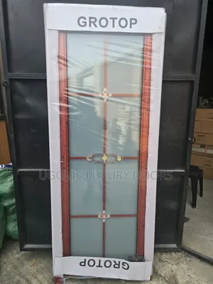 Luxury Decorative Frosted Glass Bathroom Door