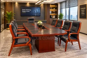 Imported Sturdy Conference Table With Sturdy 7 Chairs (Tokunbo)