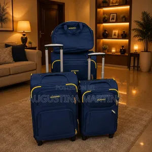 New Golden Polo 4-in-1 Travel Luggage Bag Set – Navy Blue