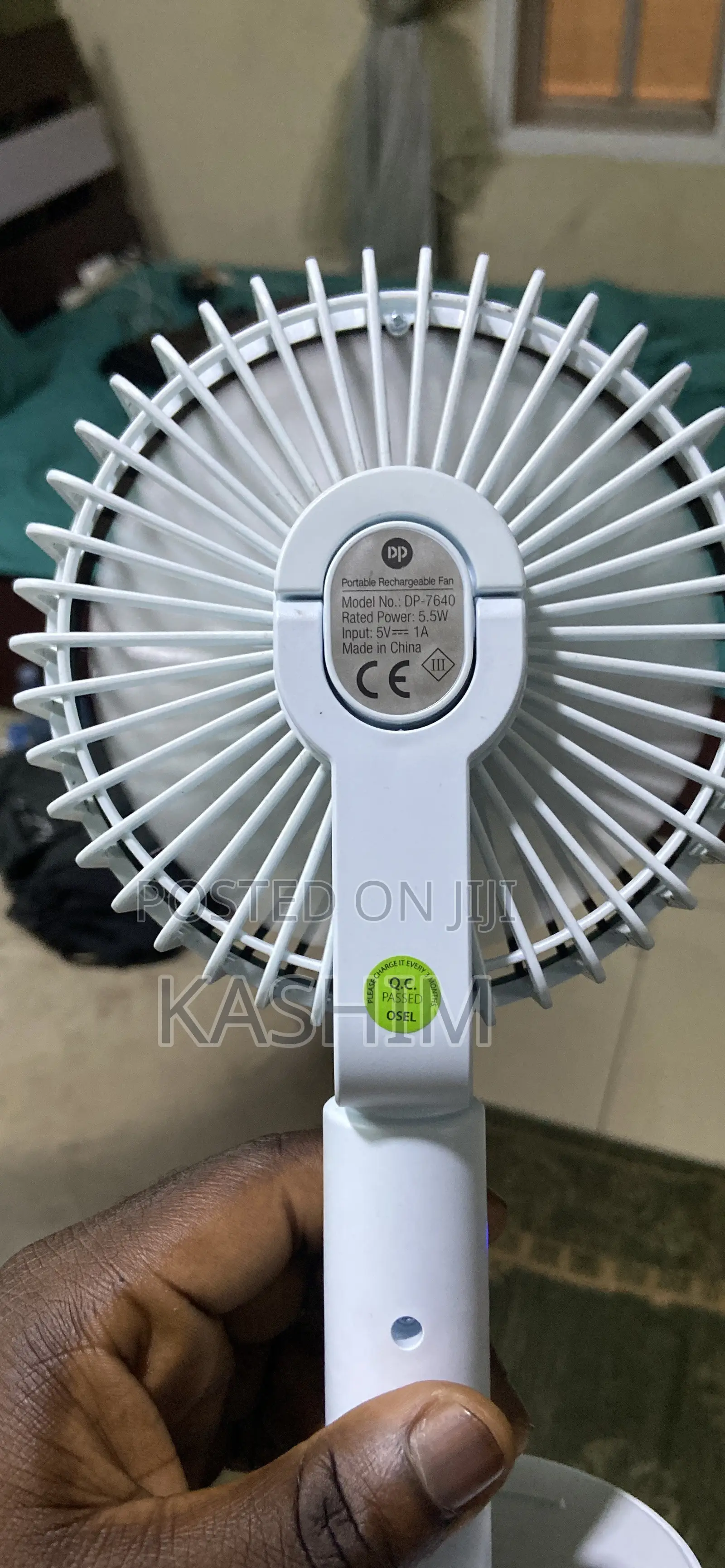 Portable Rechargeable Fan
