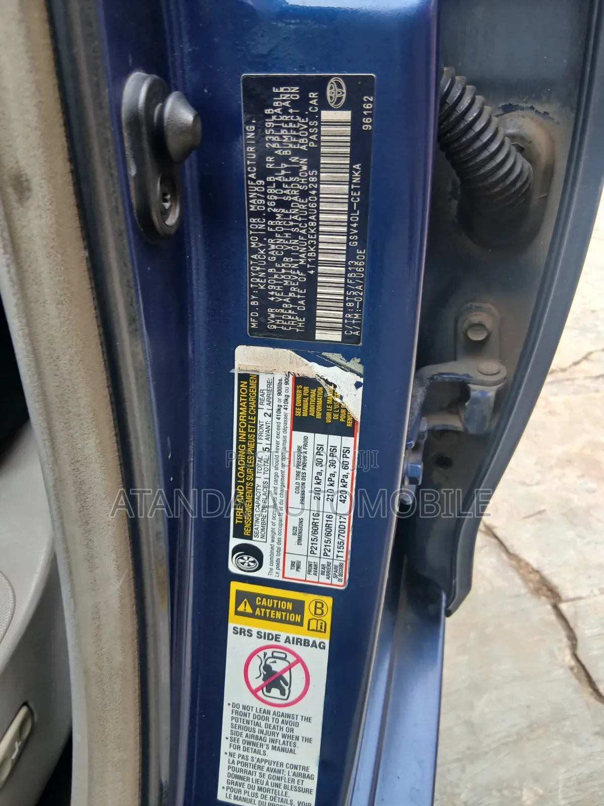Toyota Camry 2010 Blue