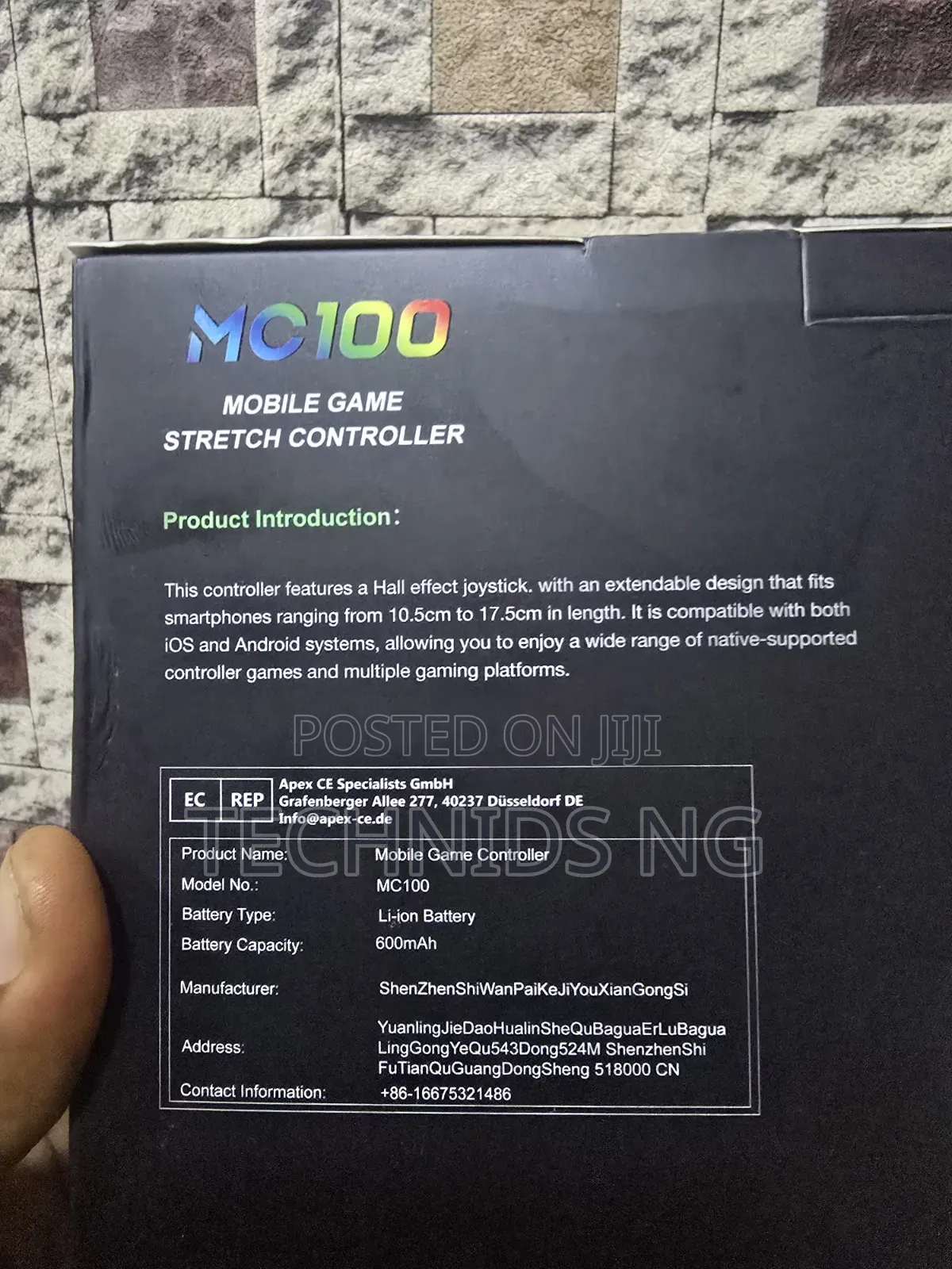 Mc100 Mobile Game Stretch Controller.