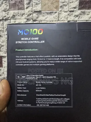 Mc100 Mobile Game Stretch Controller.