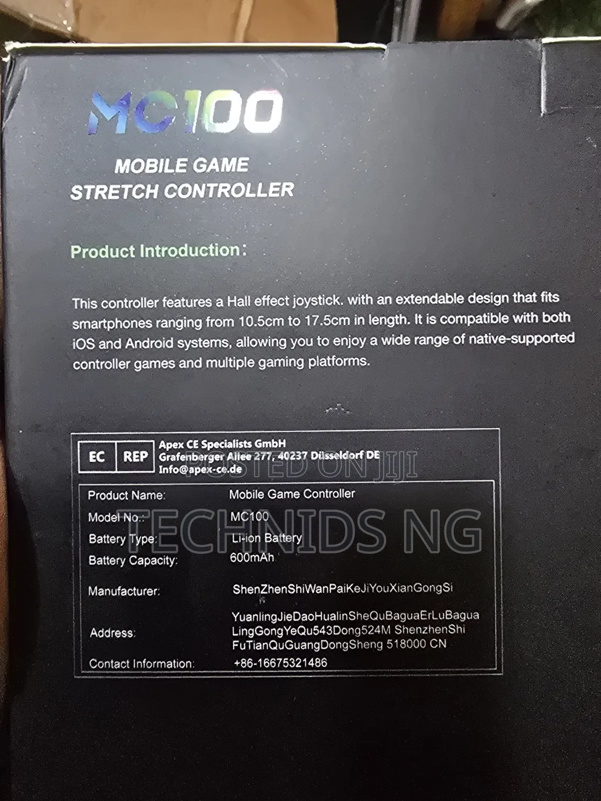 Mc100 Mobile Game Stretch Controller.