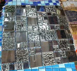 30x30 Black Glass Mosaic Tiles