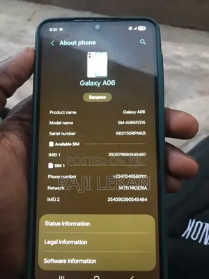Samsung Galaxy A06 128 GB White