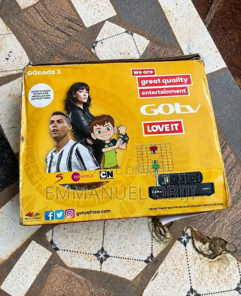 Neatly Used GOtv Decoder + Antenna + Remote - Working Perfectly