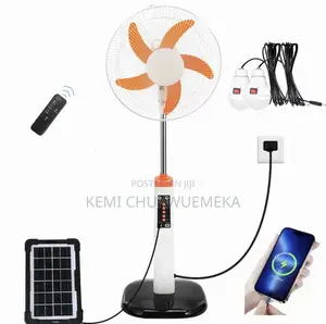 16 Inch Solar, Rechargeable and Electric Fan