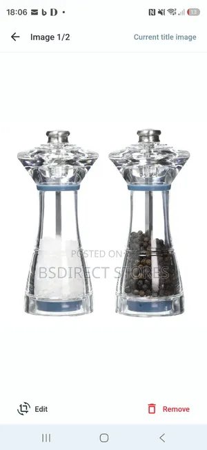 Jamie Oliver Cookware Range Salt and Pepper Mill Grinding Gift Set.