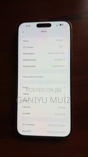 Apple iPhone 15 Pro Max 256 GB White