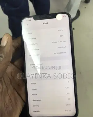 Apple iPhone 11 Pro Max 64 GB Gray