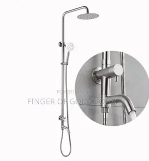 Black Rainfall Cold Line Shower Set With Hand Shower