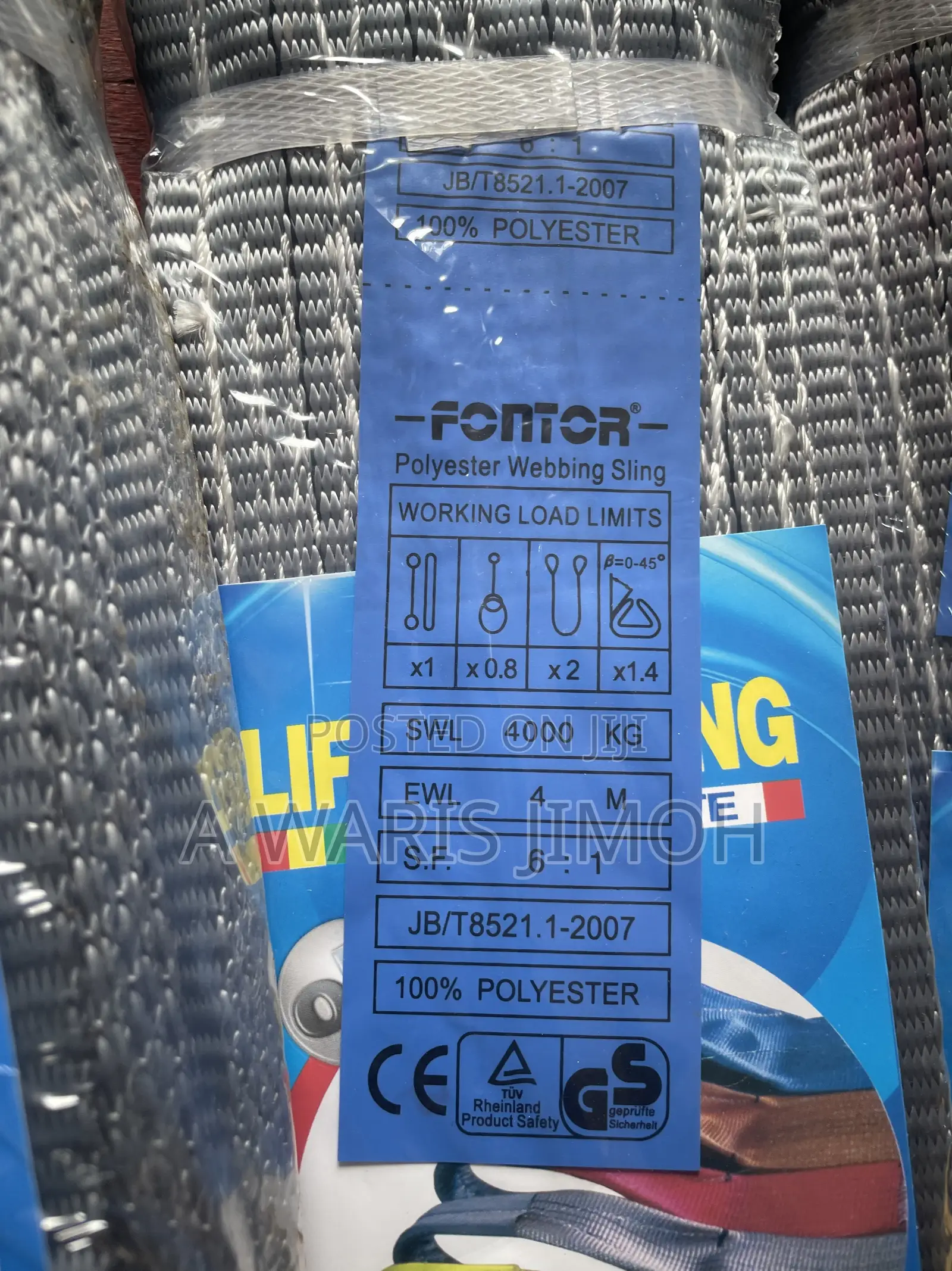 4tons by 4mtrs Lifting Belt
