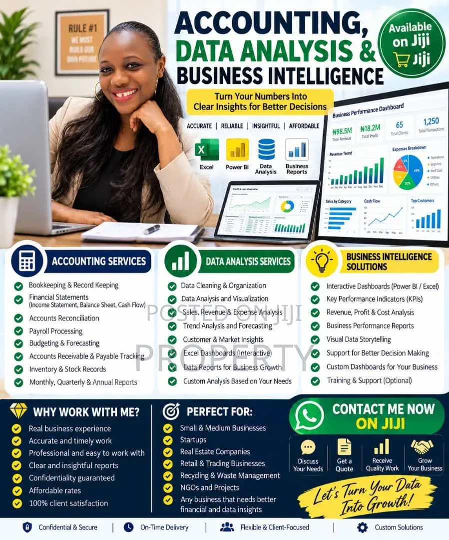 Data Entry/ Data Analysis/Accounting Services