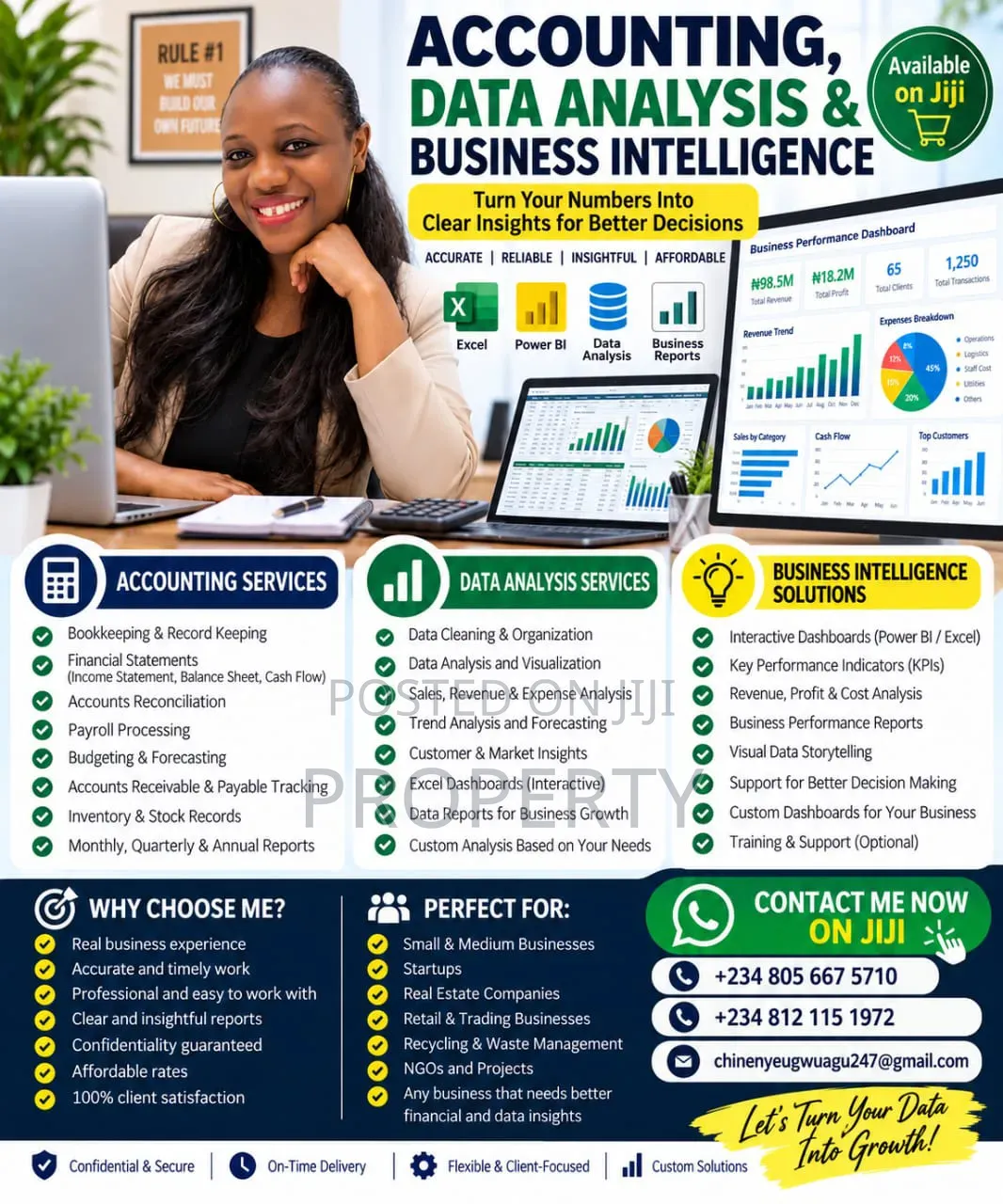 Data Entry/ Data Analysis/Accounting Services
