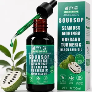 VYXION Soursop,ashwagandha,tumeric,black Seed Oil Liquid Drops 60ml