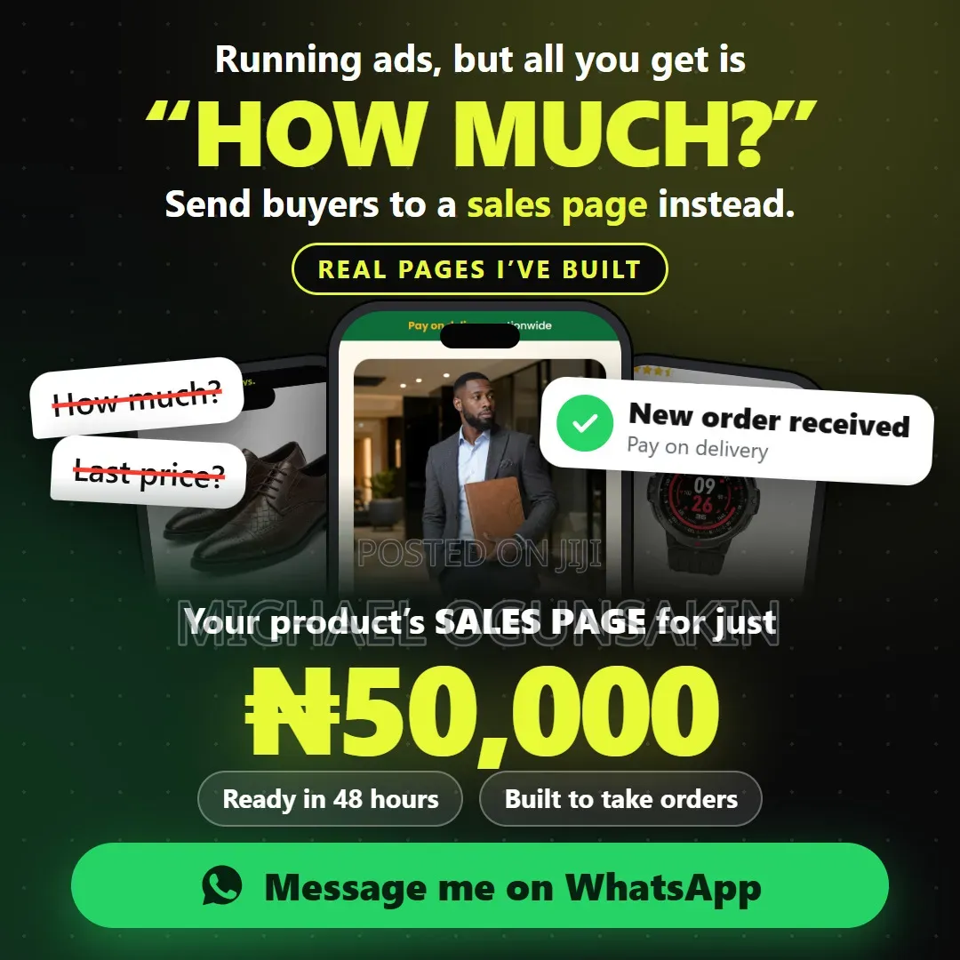 Website & Sales Page Design for Online Sellers