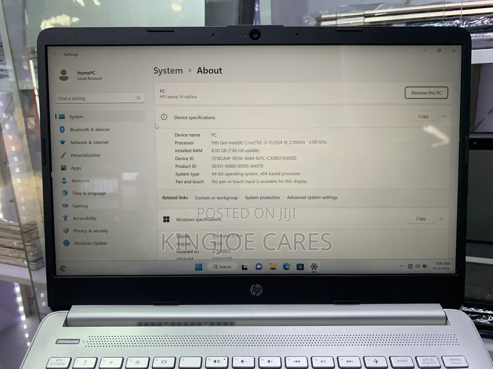 Laptop HP 14-ep0063 8GB Intel Core i3 SSD 256GB