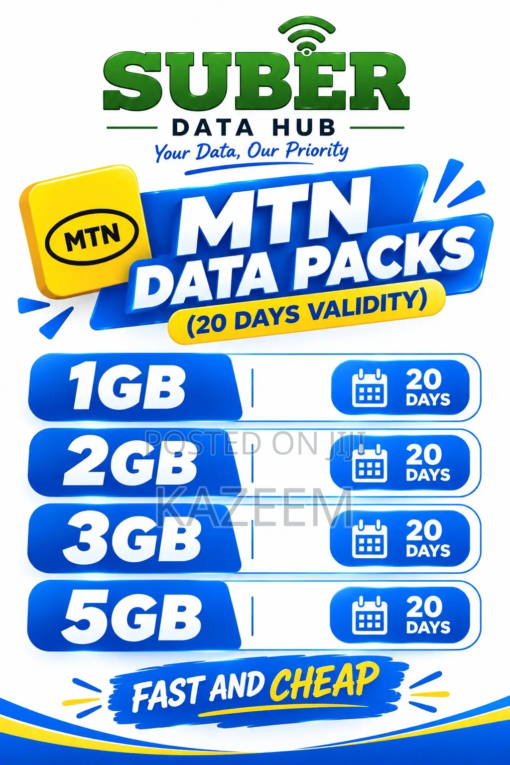 MTN Data Packs(Affordable)