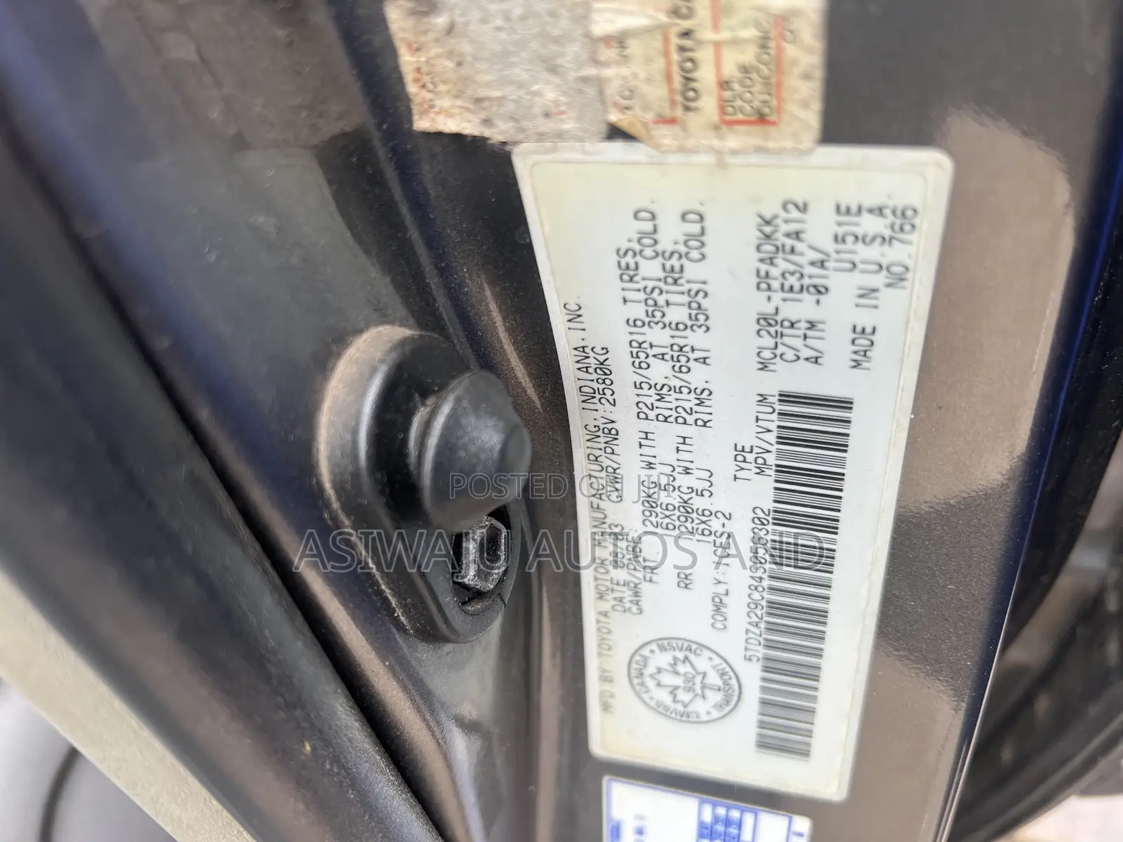 Toyota Sienna 2005 Gray