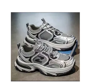 Retro Futuristic Metallic Chunky Sneakers