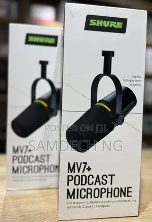 Shure Mv7 + USB/XLR Microphone
