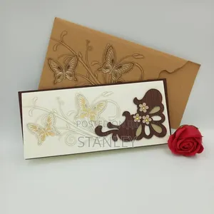 Wooden Invitation Card
