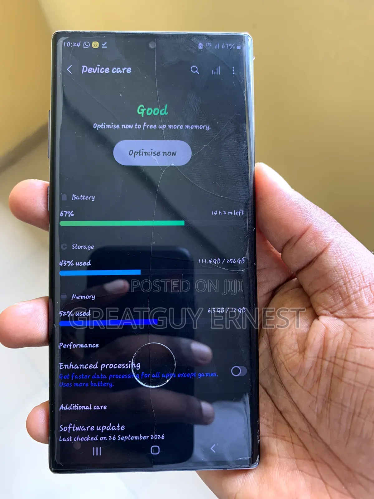 Samsung Galaxy Note 10 Plus 256 GB Silver