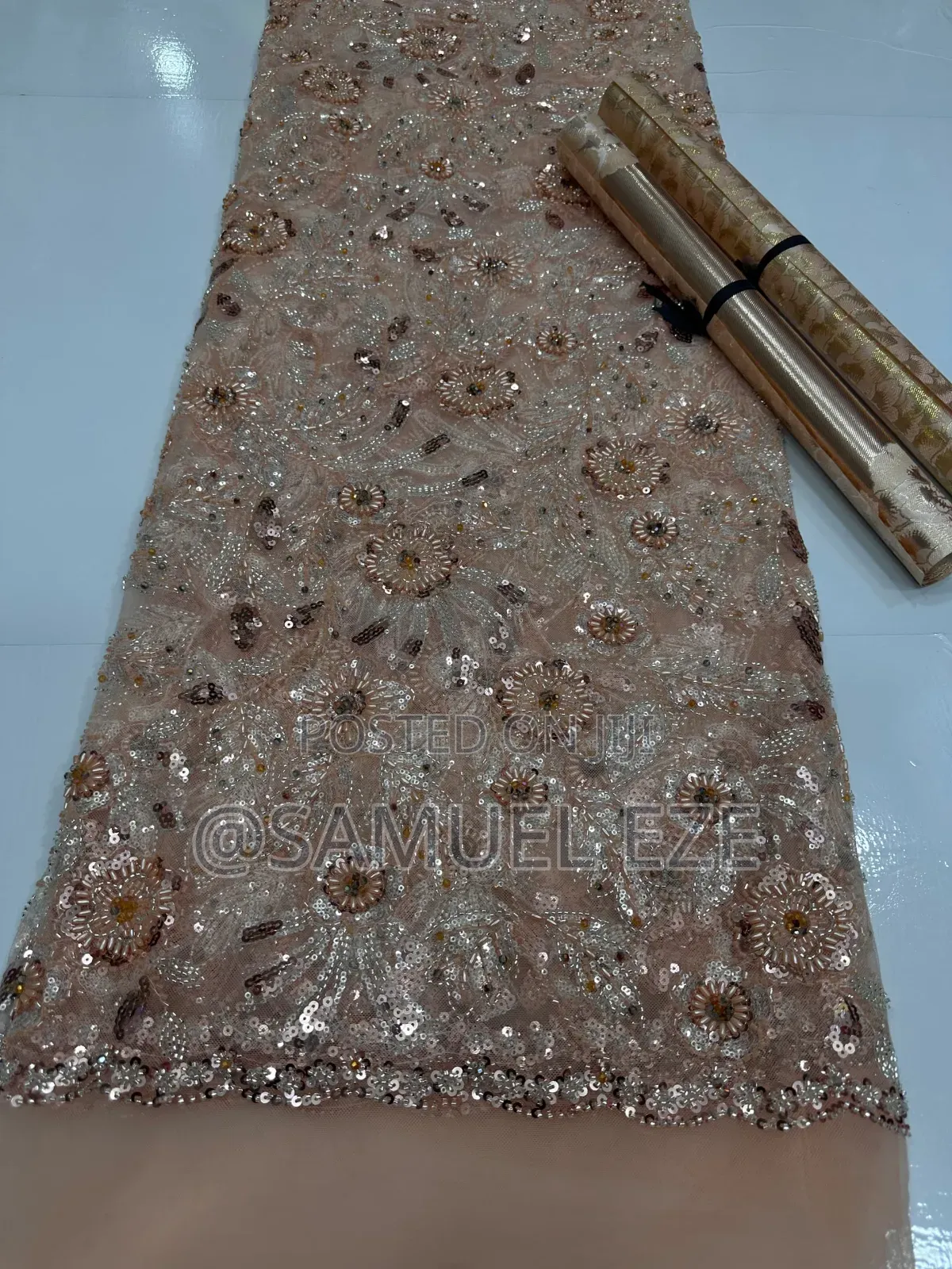 Beaded Net Lace