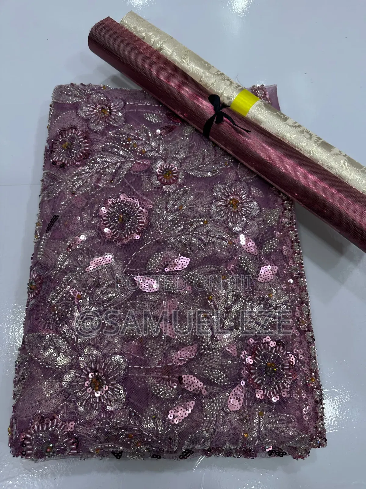 Beaded Net Lace