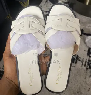 Christian Dior Flat Slides - 3 Luxury Colors - Burgundy Black Brown