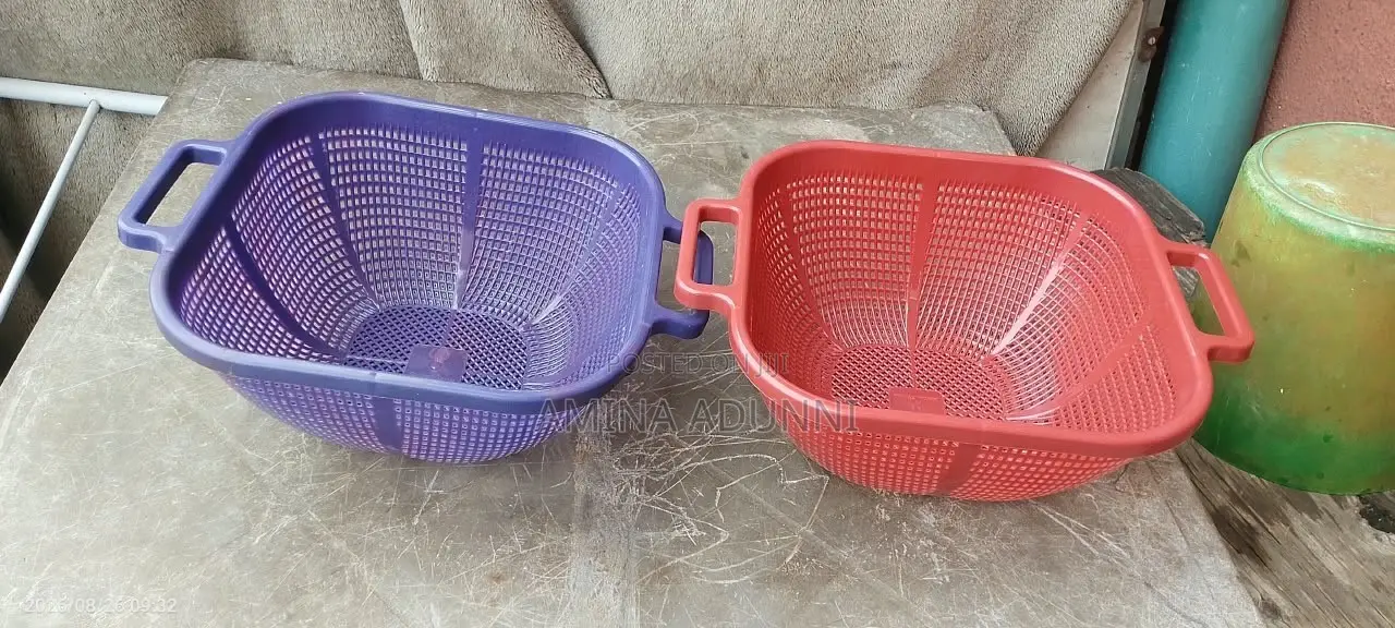 Plastic Colander Basket With Handles – Multipurpose Draining Basket