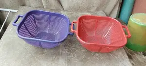Plastic Colander Basket With Handles – Multipurpose Draining Basket